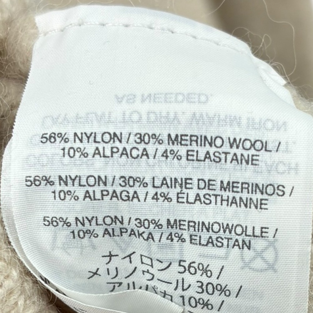 Madewell Merino Alpaca Blend Mock Neck Sweater Beige Size‎ M - Picture 4 of 5